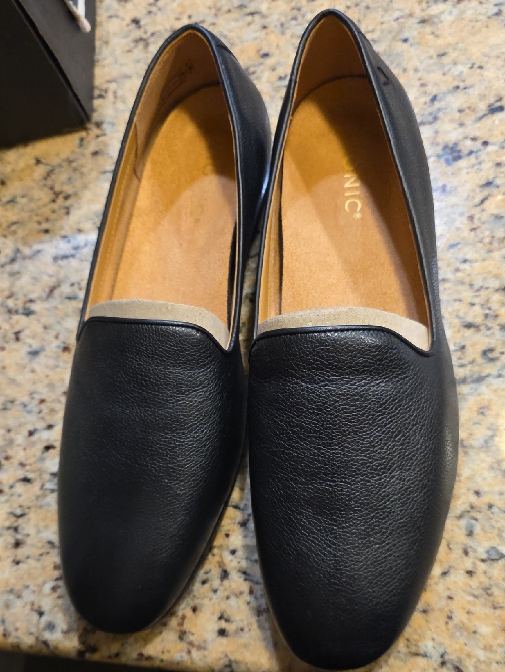 Vionic Black Flats, Willa II Leather, Size 11